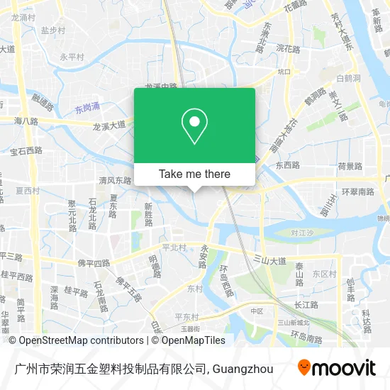 广州市荣润五金塑料投制品有限公司 map