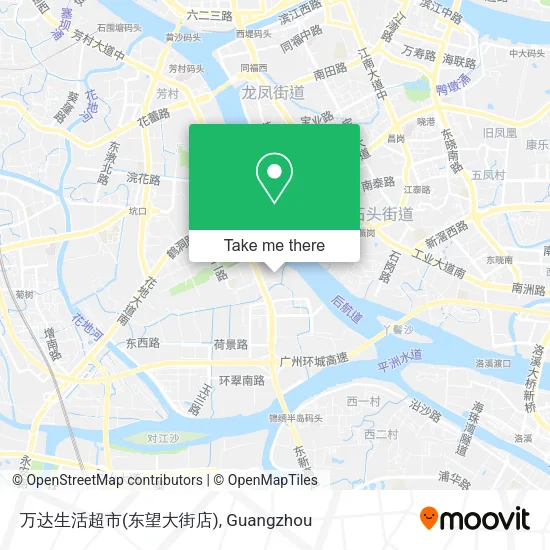 万达生活超市(东望大街店) map