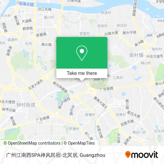 广州江南西SPA禅风民宿-北冥居 map