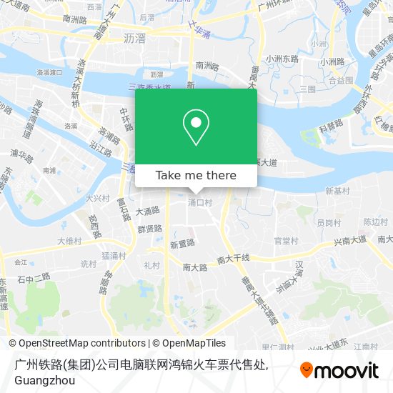 广州铁路(集团)公司电脑联网鸿锦火车票代售处 map