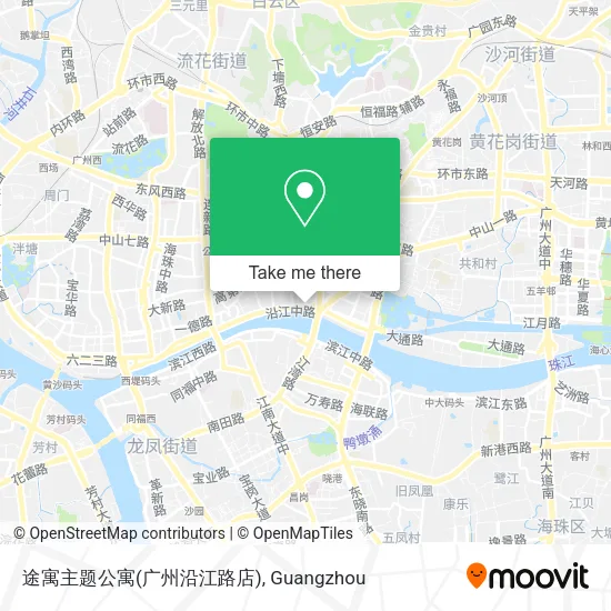途寓主题公寓(广州沿江路店) map