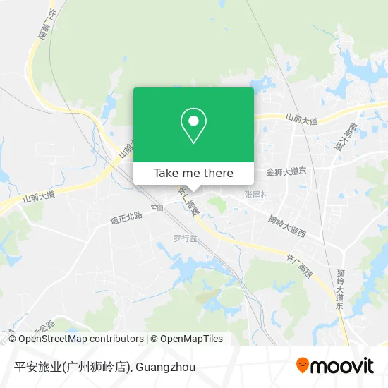平安旅业(广州狮岭店) map
