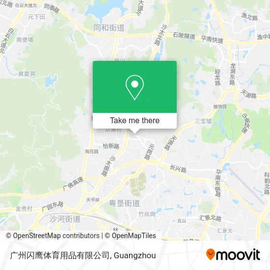 广州闪鹰体育用品有限公司 map