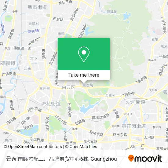 景泰·国际汽配工厂品牌展贸中心6栋 map