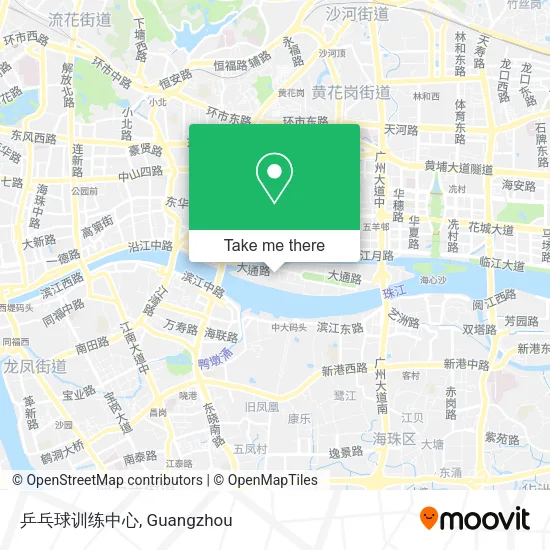 乒乓球训练中心 map