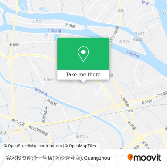 客彩投资南沙一号店(南沙壹号店) map