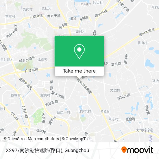 X297/南沙港快速路(路口) map
