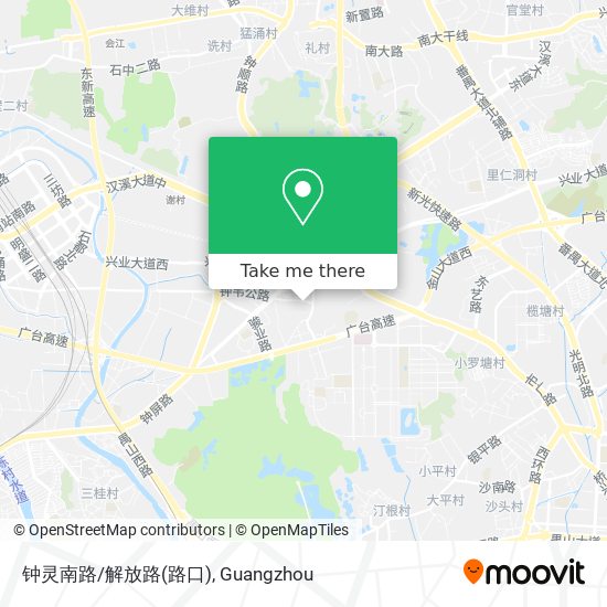 钟灵南路/解放路(路口) map
