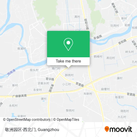 敬洲园区-西北门 map