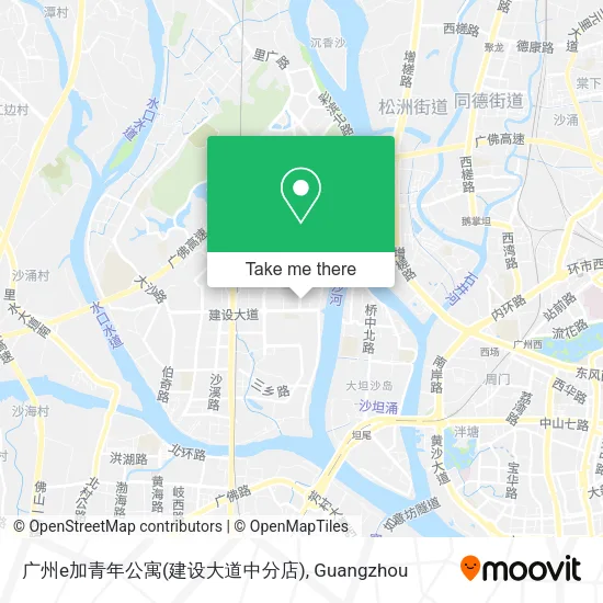 广州e加青年公寓(建设大道中分店) map
