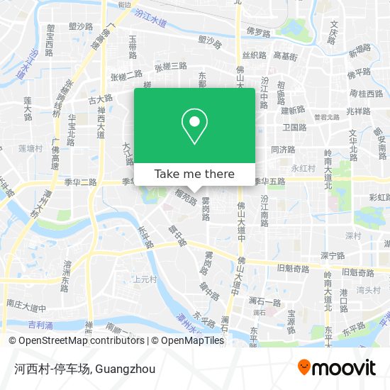 河西村-停车场 map
