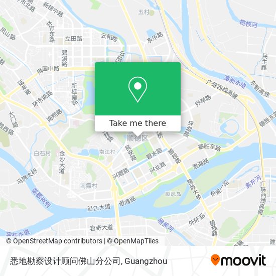 悉地勘察设计顾问佛山分公司 map