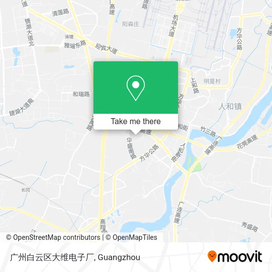 广州白云区大维电子厂 map