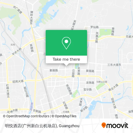 明悦酒店(广州新白云机场店) map