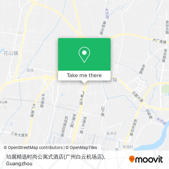 珀麗精选时尚公寓式酒店(广州白云机场店) map