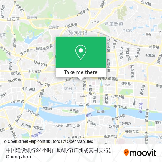 中国建设银行24小时自助银行(广州杨箕村支行) map