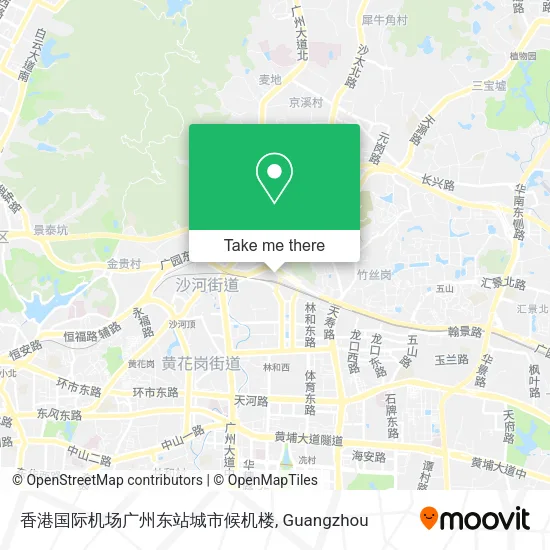 香港国际机场广州东站城市候机楼 map