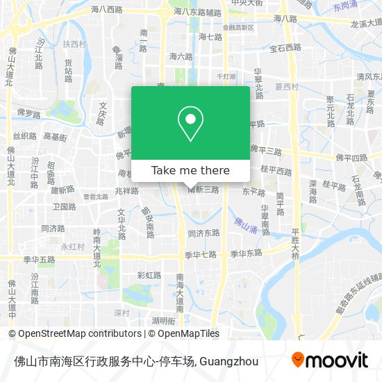 佛山市南海区行政服务中心-停车场 map