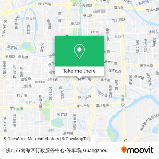佛山市南海区行政服务中心-停车场 map