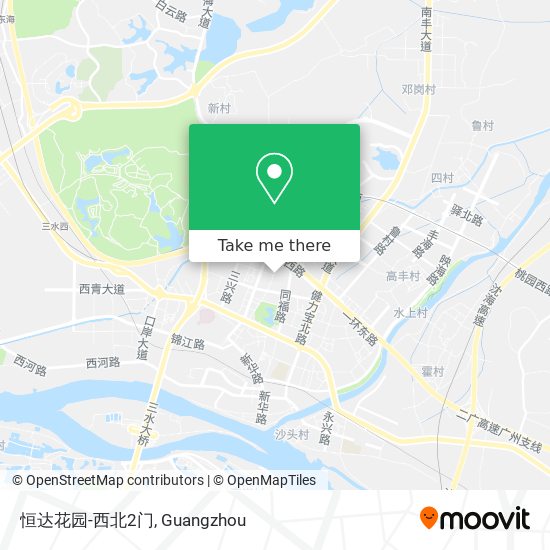 恒达花园-西北2门 map