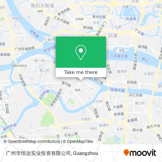 广州市恒达实业投资有限公司 map