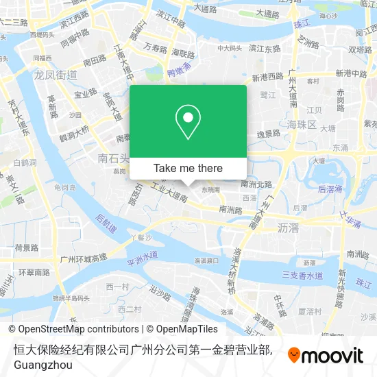 恒大保险经纪有限公司广州分公司第一金碧营业部 map