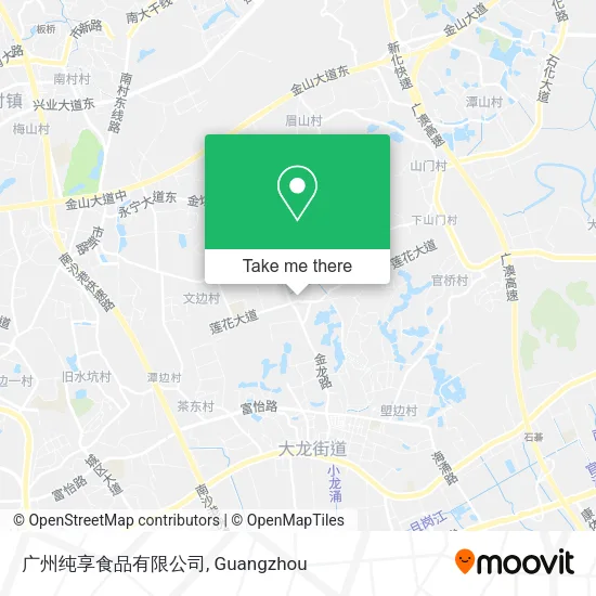 广州纯享食品有限公司 map