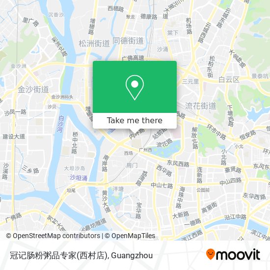 冠记肠粉粥品专家(西村店) map