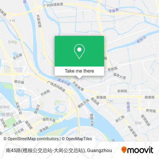 南45路(榄核公交总站-大岗公交总站) map