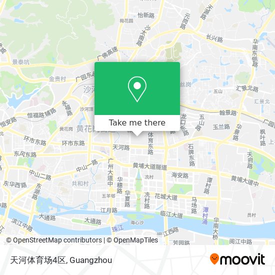 天河体育场4区 map