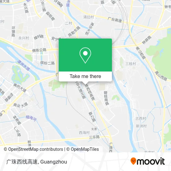 广珠西线高速 map