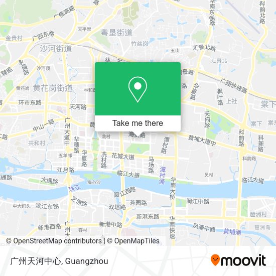 广州天河中心 map