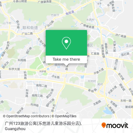 广州123旅游公寓(乐悠游儿童游乐园分店) map