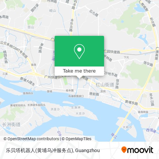 乐贝塔机器人(黄埔乌冲服务点) map