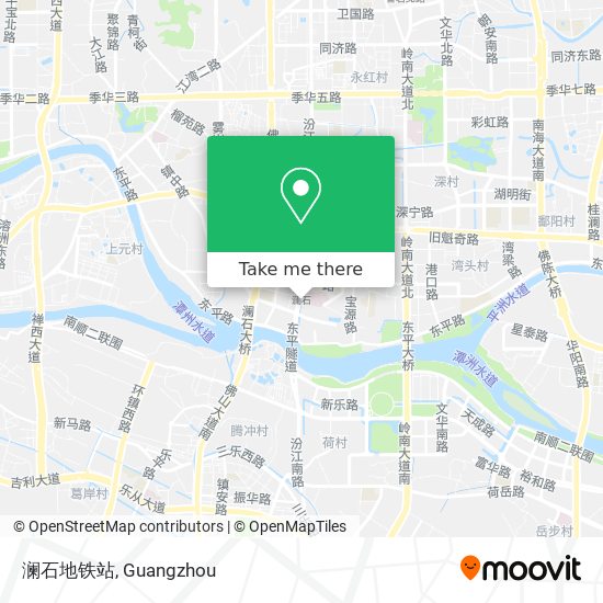澜石地铁站 map