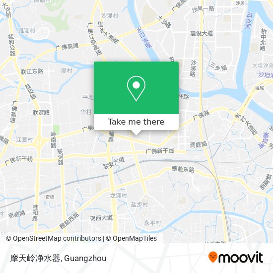 摩天岭净水器 map
