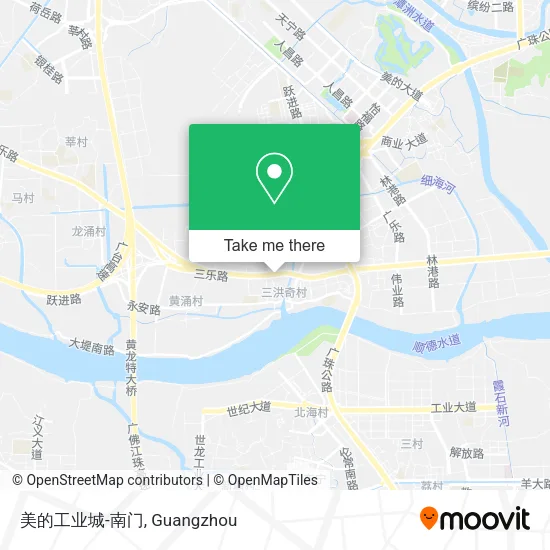 美的工业城-南门 map