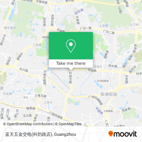 蓝天五金交电(科韵路店) map