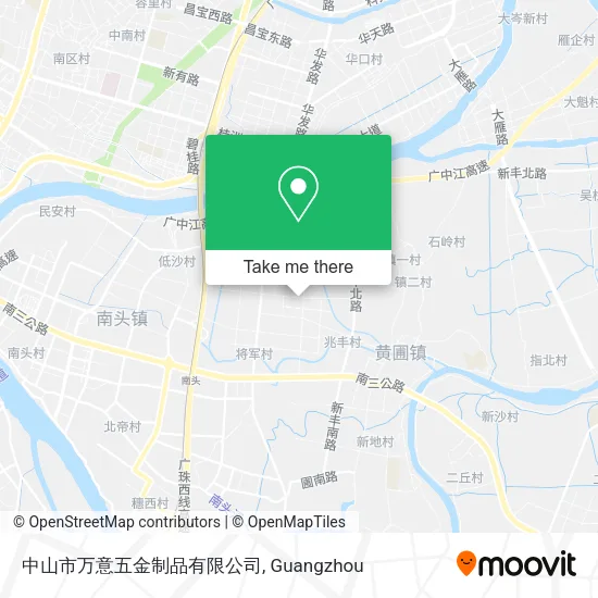 中山市万意五金制品有限公司 map
