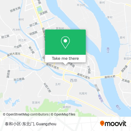 泰和小区-东北门 map