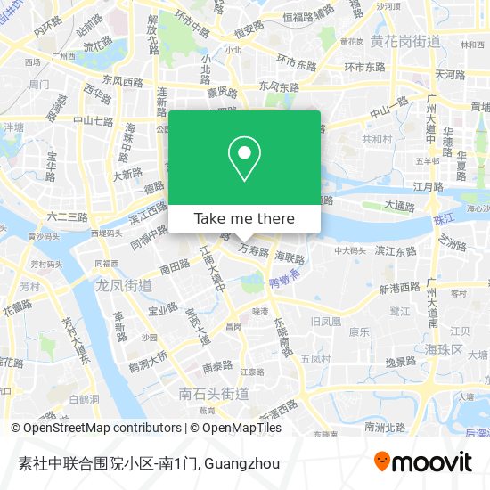 素社中联合围院小区-南1门 map