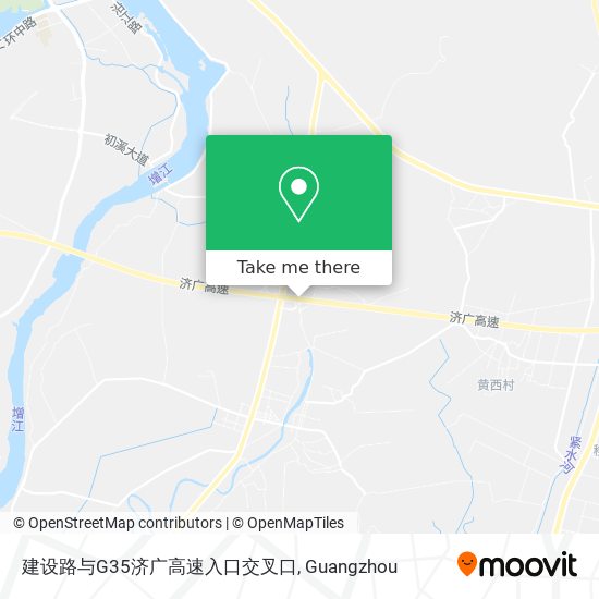 建设路与G35济广高速入口交叉口 map