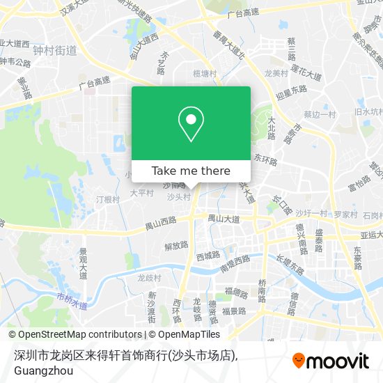 深圳市龙岗区来得轩首饰商行(沙头市场店) map