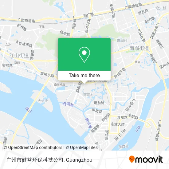 广州市健益环保科技公司 map