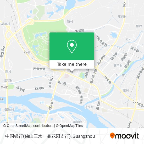 中国银行(佛山三水一品花园支行) map