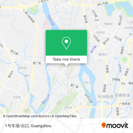 1号车场-出口 map