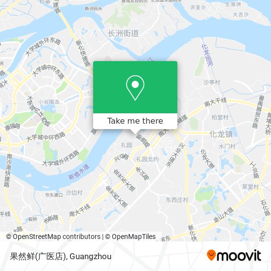 果然鲜(广医店) map