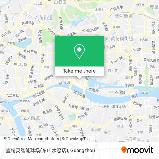 篮精灵智能球场(东山水恋店) map