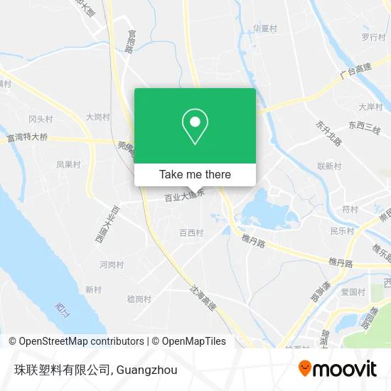 珠联塑料有限公司 map