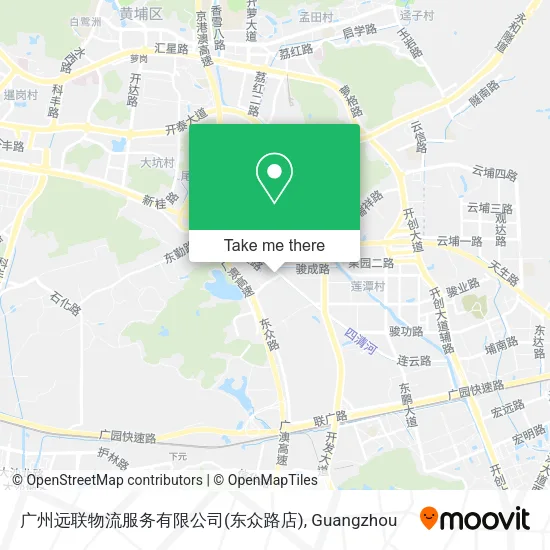 广州远联物流服务有限公司(东众路店) map